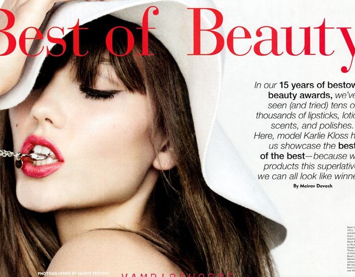 Best of Beauty – Karlie Kloss – Allure October 2011 by Mario Testino