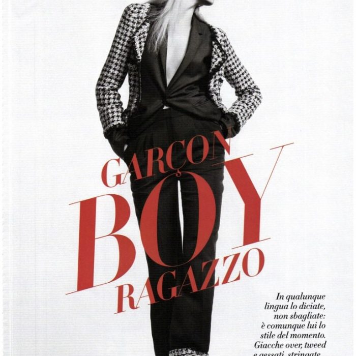 Garcon Boy Ragazzo – Diana Moldovan – Vanity Fair October 2011 by Nico