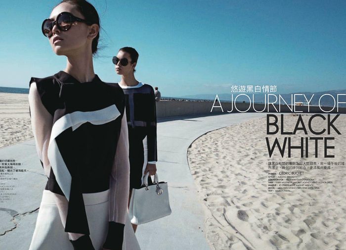 ELLE Taiwan April 2012 – Mika Van Winkle and Hind Sahli by Cedric Buchet