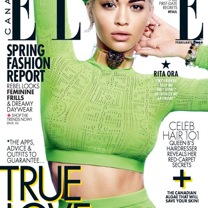 ELLE Canada February 2016 Rita Ora by Max Abadian