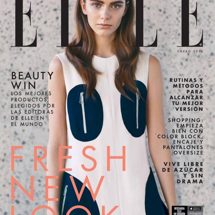 ELLE Mexico January 2016 Anja Cihoric by Santiago Ruisenor