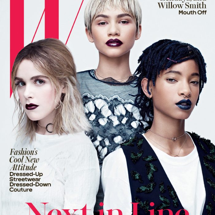 W Magazine April 2016 Zendaya, Kiernan Shipka and Willow Smith by Willy Vanderperre