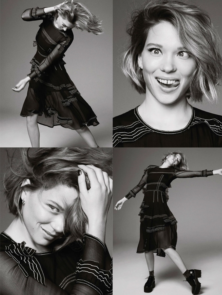 ELLE UK June 2016 Léa Seydoux by Kai Z Feng - Fashion Editorials