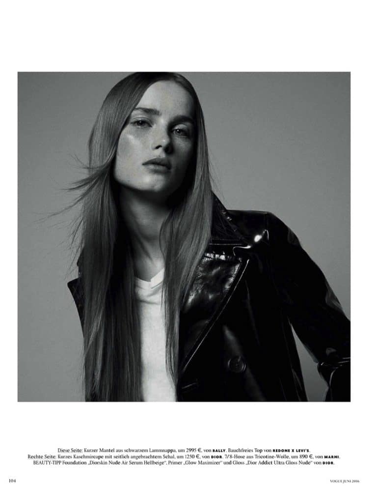 Vogue Germany June 2016 Rianne van Rompaey by Daniel Jackson - Fashion ...
