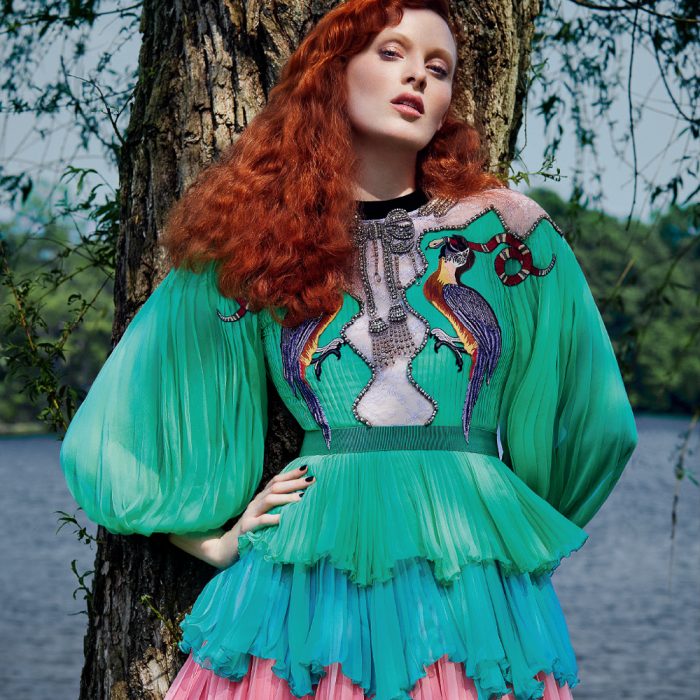 Harper’s Bazaar Russia August 2016 Karen Elson by Rachell Smith