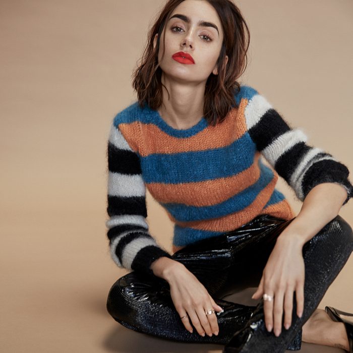 DuJour Magazine October 2016 Lily Collins by David Roemer