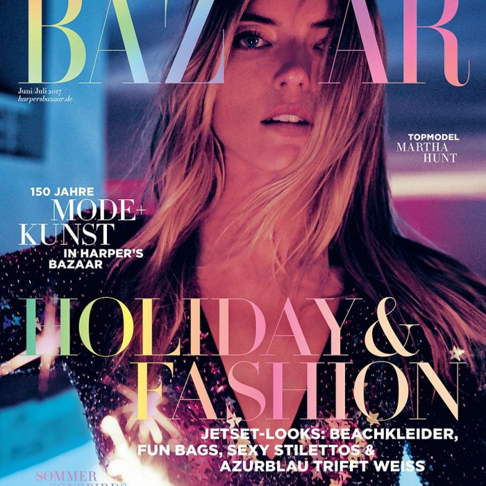 Harper’s Bazaar Germany June 2017 Martha Hunt by Regan Cameron