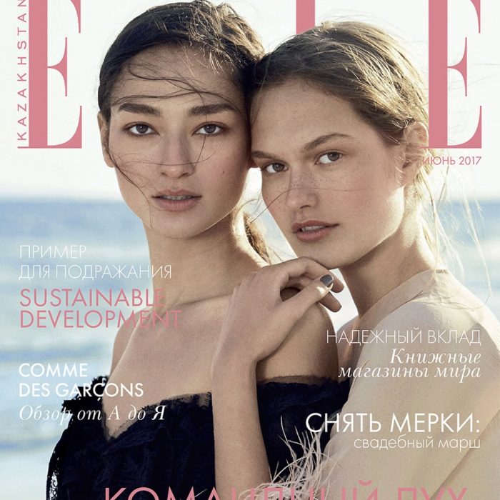 ELLE Kazakhstan June 2017 Bruna Tenorio and Dasha Maletina by Yossi Michaeli