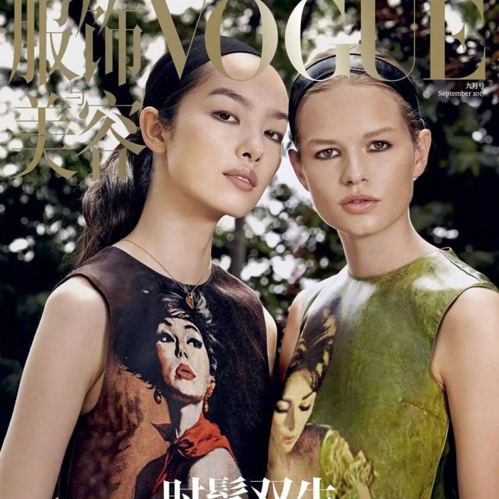 Vogue China September 2017 Anna Ewers and Fei Fei Sun by Collier Schorr