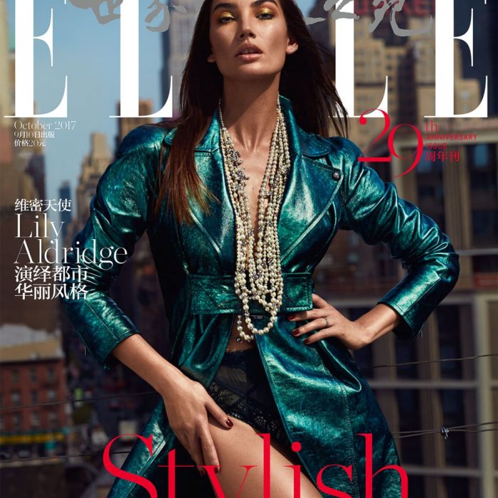 ELLE China October 2017 Lily Aldridge by Alexei Hay