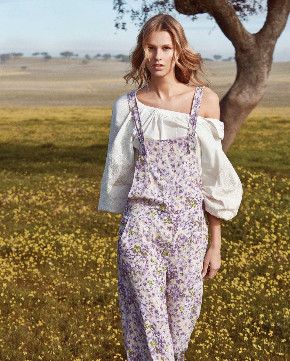 JUNE LAVENDER FLORAL JUMPSUIT