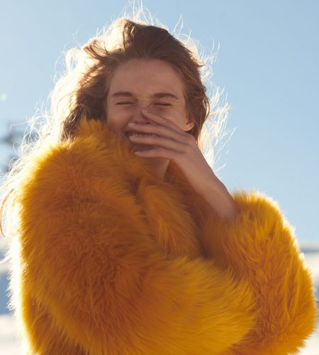 Andreas Ortner for Myself Magazine Ski Editorial with Beautiful Amanda Norgaard